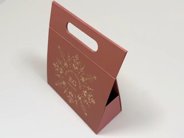 Folded carrier — upright view