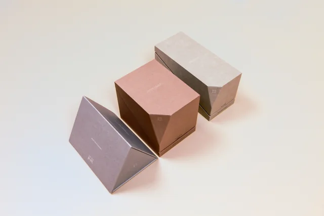 Angled geometric boxes — collection view